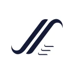 Logo bleu de Néréide Studio sur fond blanc